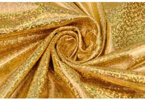Lamé Holografisch Sparkle Gold