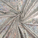 Lamé Holographic Cosmos Silver