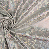 Lamé Holographic Cosmos Silver