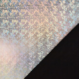 Lamé Holographic Cosmos Silver