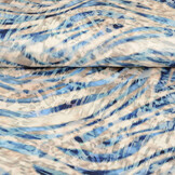 Digitaal Stretch Katoen Wave Diffused Blauw