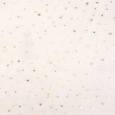 Fine Tulle White Stars Gold