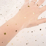 Fijne Tule Wit Sterren Goud