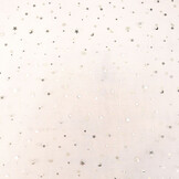 Fine Tulle White Stars Silver