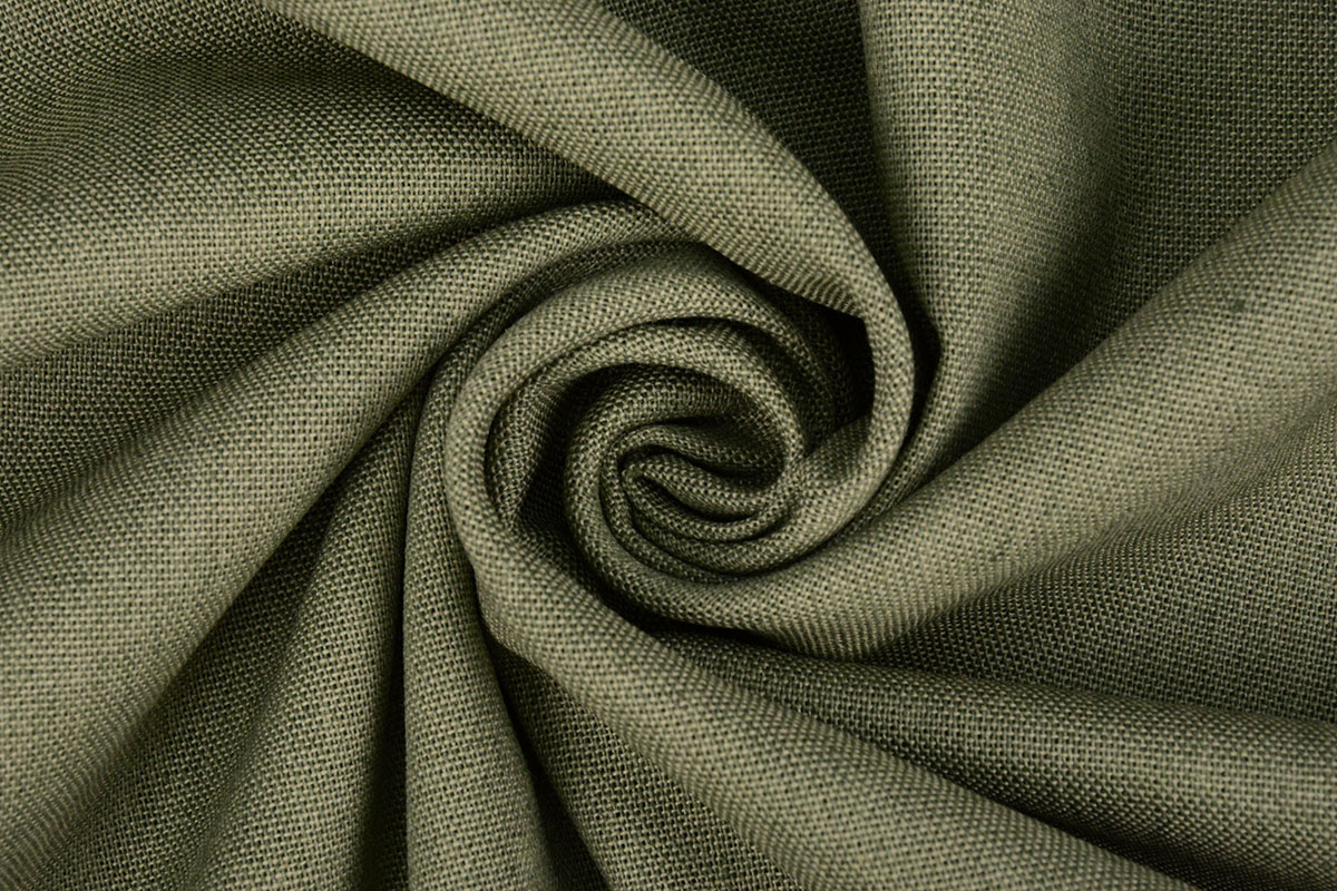 Linnen Katoen Licht Army Groen