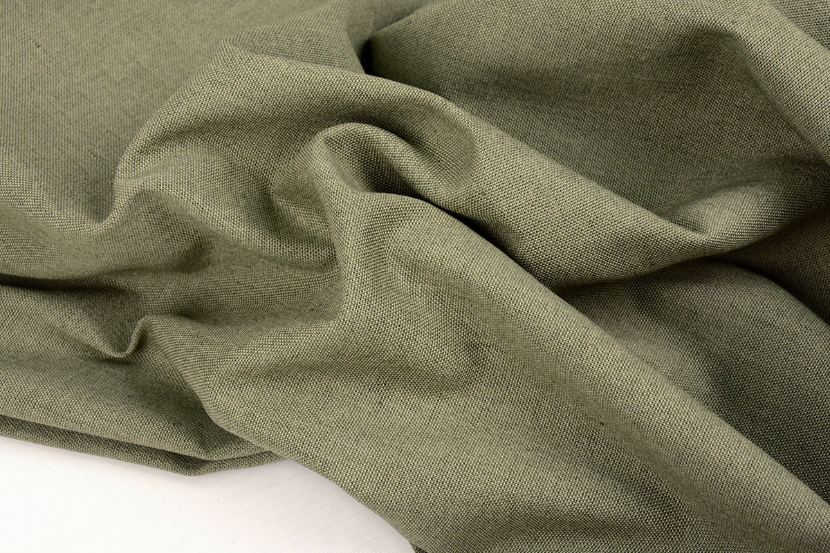 Linnen Katoen Licht Army Groen