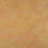 Sweatstoff Alpenfleece Cheetah Drops Foil Ockergelb Melange