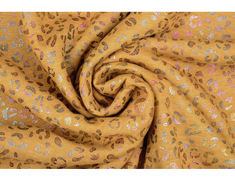 Jogging Alpenfleece Cheetah Drops Foil Ocher Yellow Melange
