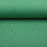 Jogging Alpenfleece Star Drops Foil Green Melange