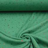 Jogging Alpenfleece Star Drops Foil Green Melange