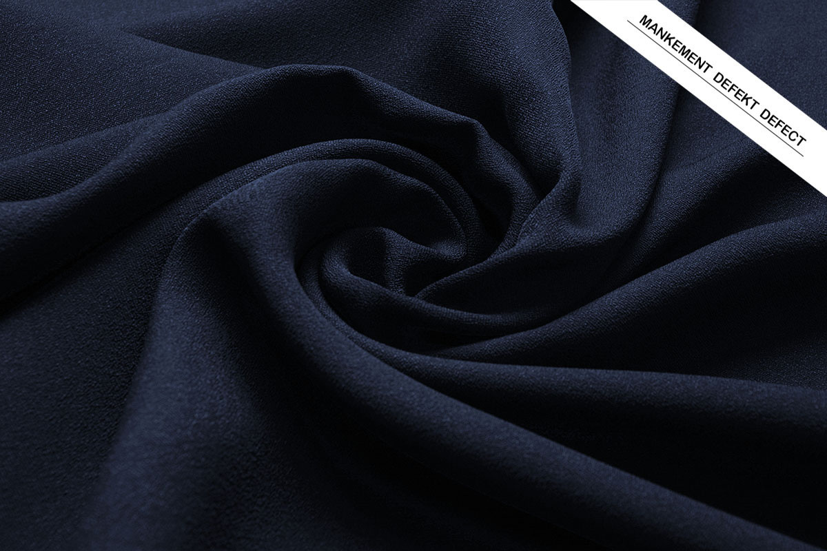 Stretch Krepp Satin 2 Seiten Marine