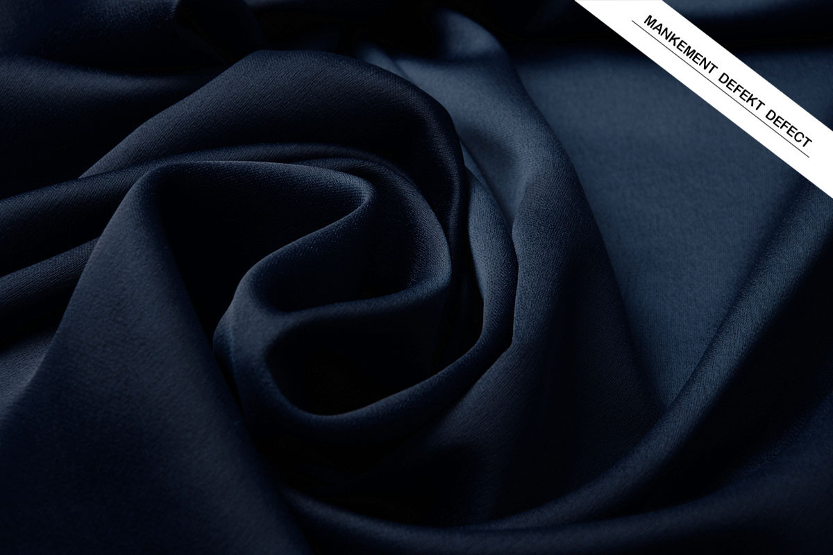 Stretch Krepp Satin 2 Seiten Marine