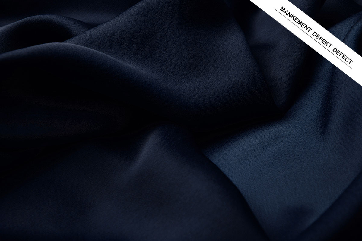 Stretch Krepp Satin 2 Seiten Marine