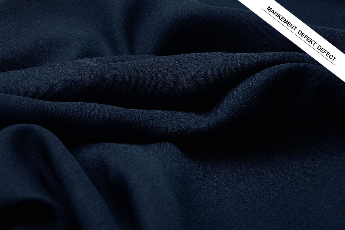 Stretch Krepp Satin 2 Seiten Marine