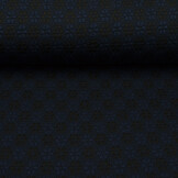 Knitted Jacquard Flowers Navy-Black