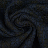 Gestrickt Jacquard Blumen Marine-Schwarz