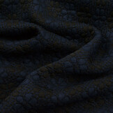 Knitted Jacquard Flowers Navy-Black