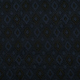 Gebreid Jacquard  Ruit Marine-Zwart