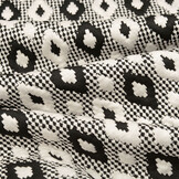 Knitted Jacquard Checkered White-Black