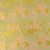 Brokaat Celeste Groen - Roze