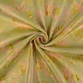 Brocade Celeste Green - Pink