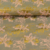 Brocade Celeste Sea Green - Pink