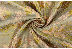 Brocade Celeste Sea Green - Pink