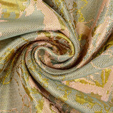 Brocade Celeste Sea Green - Pink