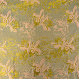 Brokaat Celeste Zeegroen - Roze