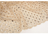 Mesh Embroidered Sequins  Chaira Beige