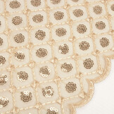 Mesh Geborduurd Pailletten Chiara Beige