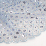 Mesh Geborduurd Pailletten Chiara Licht Jeans Blauw