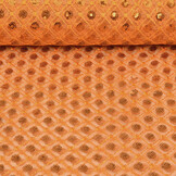 Mesh Geborduurd Pailletten Chiara Oranje