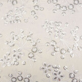 Mesh Geborduurd Pailletten Rosetta Wit