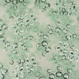 Mesh Geborduurd Pailletten Rosetta Oud Mint Groen