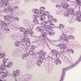 Mesh Embroidered Sequins Rosetta Lilac Purple