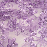 Mesh Embroidered Sequins Rosetta Lilac Purple