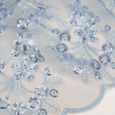 Mesh Embroidered Sequins Rosetta Light Jeans Blue