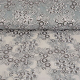 Mesh Embroidered Sequins Rosetta Grey