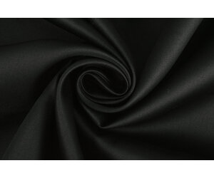 Baumwolle Satin Schwarz