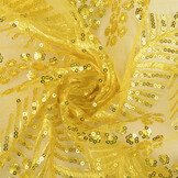 Mesh Embroidered Sequins Lizanne Yellow