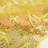 Mesh Embroidered Sequins Lizanne Yellow
