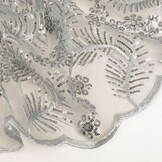 Mesh Embroidered Sequins Lizanne Grey