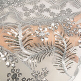 Mesh Embroidered Sequins Lizanne Grey