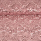 Mesh Embroidered Sequins Lizanne Old Pink