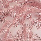 Mesh Embroidered Sequins Lizanne Old Pink