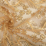 Netz Bestickt Pailletten Lizanne Gold