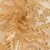 Mesh Embroidered Sequins Lizanne Gold