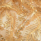 Netz Bestickt Pailletten Lizanne Gold