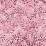 Mesh Geborduurd Pailletten Lizanne Donker Oud Roze